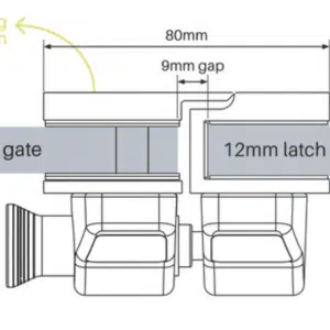 Glass Latch - Pool Gate to Glass Panel - Image 2