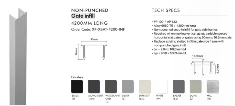 CTS - XPS - SIDE FRAME INFILL - Convert to QS System - KWI - Image 3