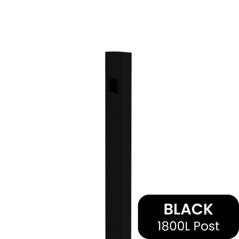BARR Post | 50x25mm x 1800L Black
