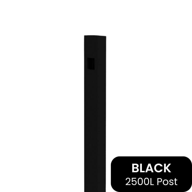BARR Post | 50x25mm x 2500L Black