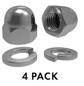 M12 DOME NUT w/ WASHER - SS316 - 4pk