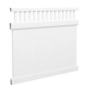 COMBINATION: Fence Panel - Privacy + Topper Panel Kit - 2388W x 1800H