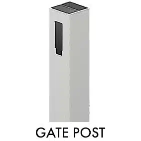 FULL PRIVACY - 1 Way Gate Post
