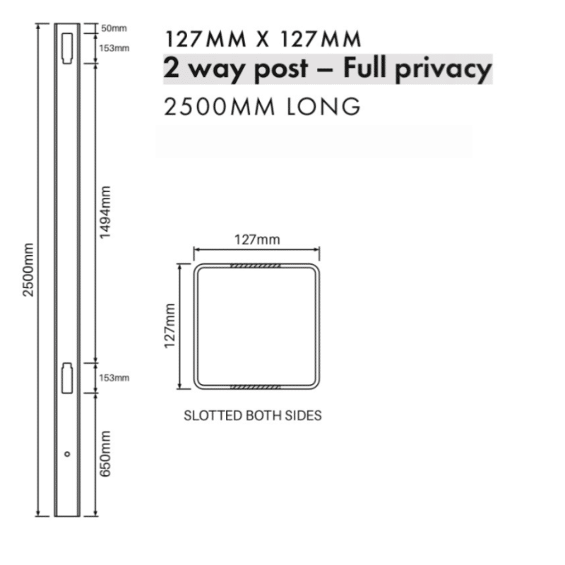 FULL PRIVACY - 2 Way Post - Image 2