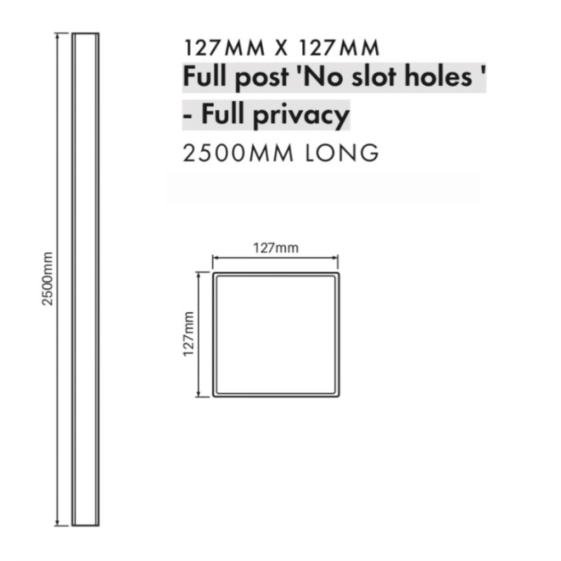 FULL PRIVACY - Full Post - No Slot Holes - Customisable - Image 2